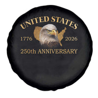 USA 250th Anniversary Spare Tire Cover American Map Patriotic 1776-2026 America 250