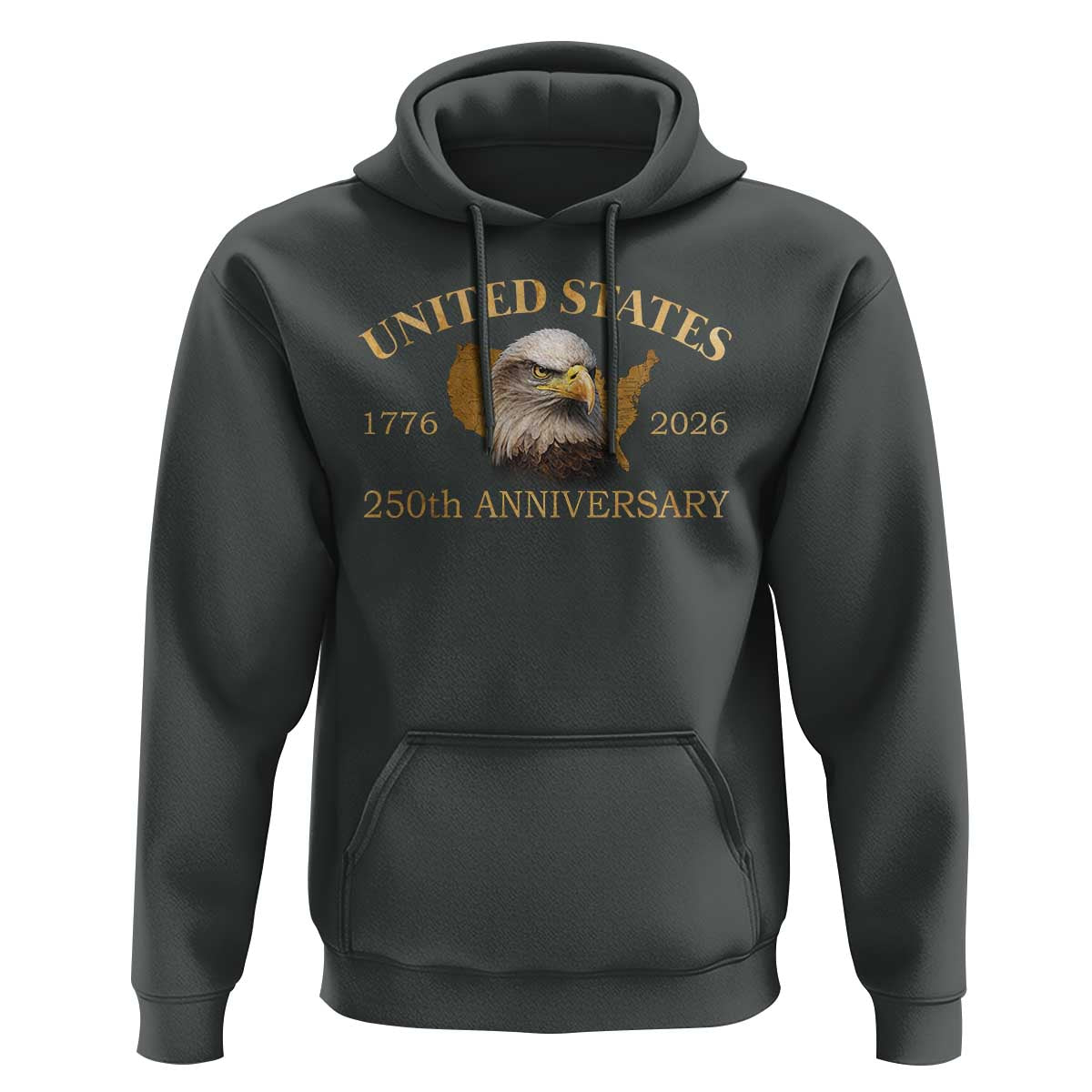 USA 250th Anniversary Hoodie American Map Patriotic 1776-2026 America 250