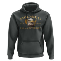 USA 250th Anniversary Hoodie American Map Patriotic 1776-2026 America 250