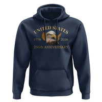 USA 250th Anniversary Hoodie American Map Patriotic 1776-2026 America 250