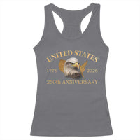 USA 250th Anniversary Racerback Tank Top American Map Patriotic 1776-2026 America 250