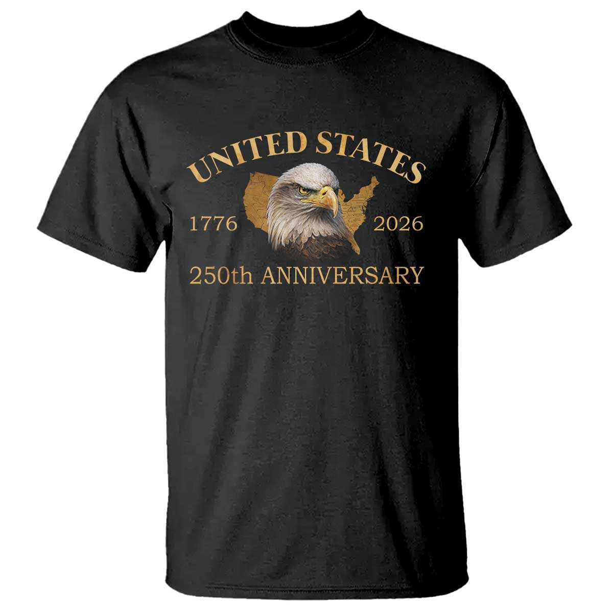 USA 250th Anniversary T Shirt American Map Patriotic 1776-2026 America 250