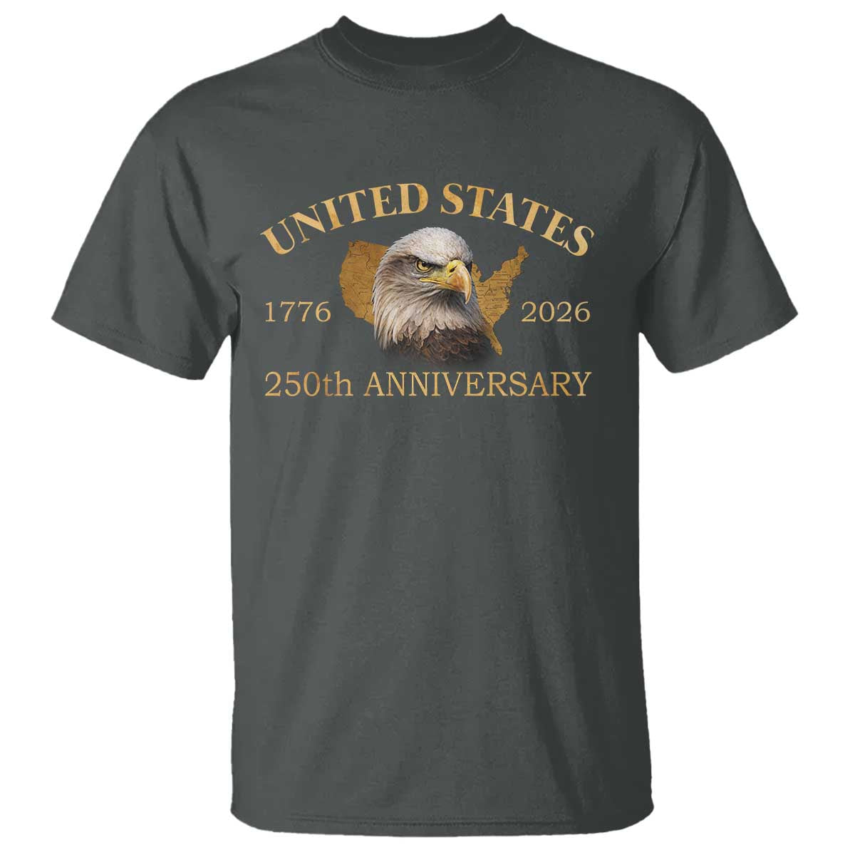 USA 250th Anniversary T Shirt American Map Patriotic 1776-2026 America 250