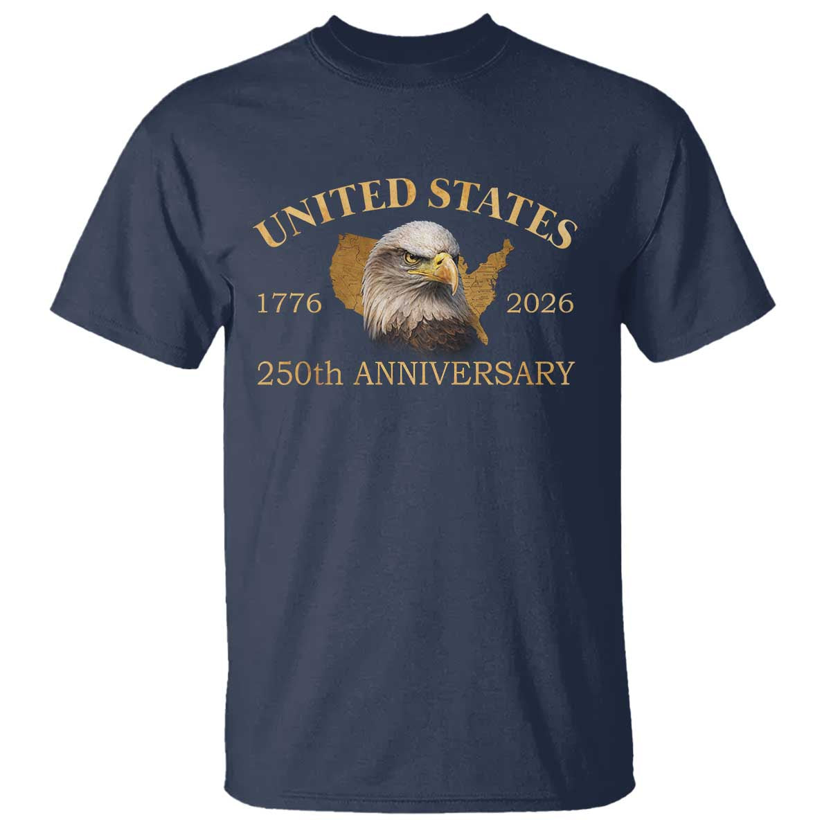USA 250th Anniversary T Shirt American Map Patriotic 1776-2026 America 250