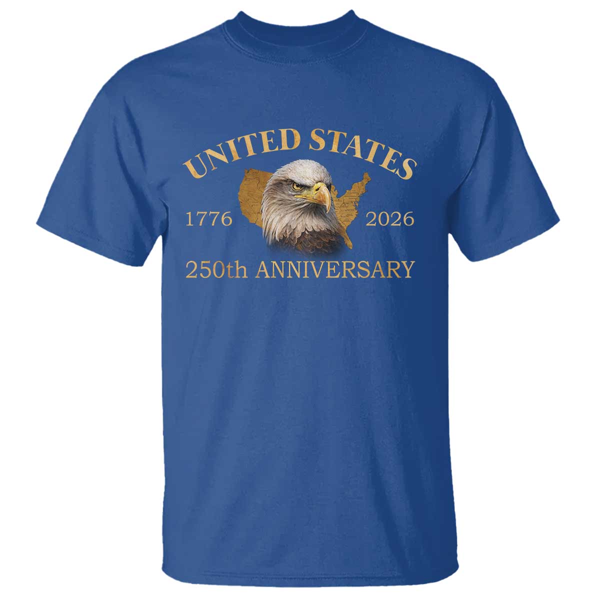 USA 250th Anniversary T Shirt American Map Patriotic 1776-2026 America 250