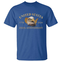 USA 250th Anniversary T Shirt American Map Patriotic 1776-2026 America 250