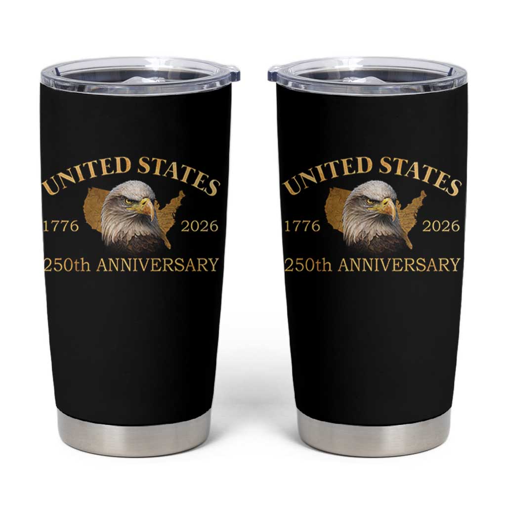 USA 250th Anniversary Tumbler Cup American Map Patriotic 1776-2026 America 250