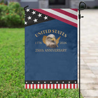 USA 250th Anniversary Garden Flag American Map Patriotic 1776-2026 America 250