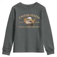 USA 250th Anniversary Youth Sweatshirt American Map Patriotic 1776-2026 America 250