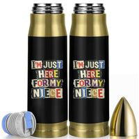 Im Just Here For My Niece Bullet Tumbler Trendy Aunts Letter Print Vintage