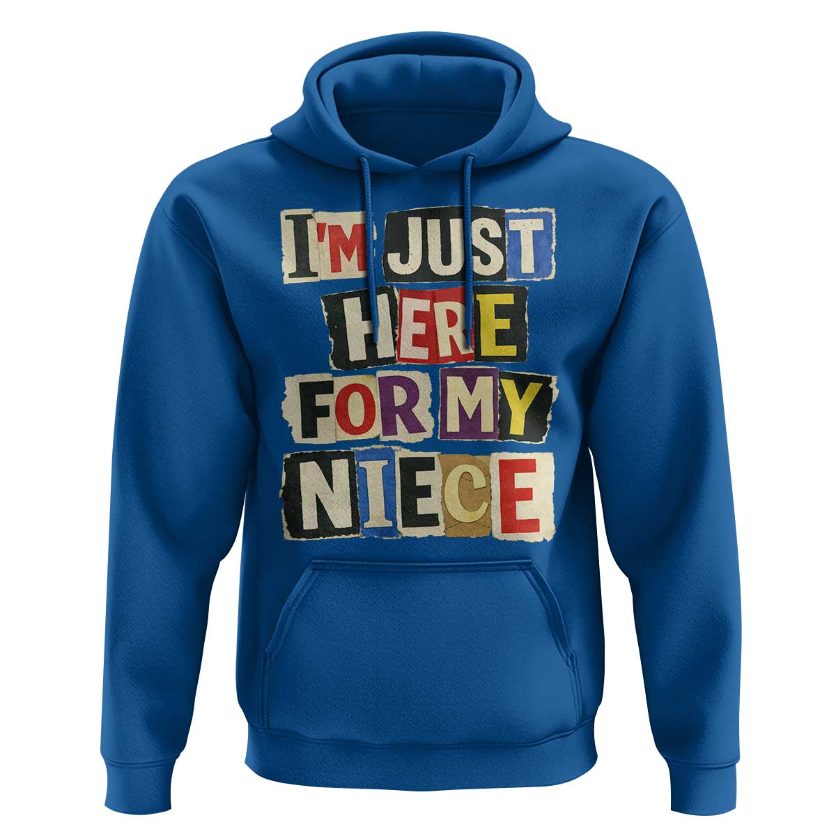 Im Just Here For My Niece Hoodie Trendy Aunts Letter Print Vintage