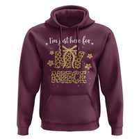 Im Just Here For My Niece Hoodie Gift For Aunt From Niece Leopard
