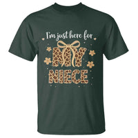 Im Just Here For My Niece T Shirt Gift For Aunt From Niece Leopard