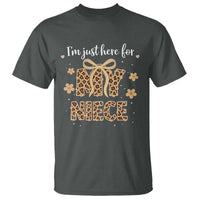Im Just Here For My Niece T Shirt Gift For Aunt From Niece Leopard