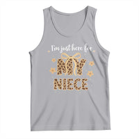 Im Just Here For My Niece Tank Top Gift For Aunt From Niece Leopard