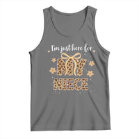 Im Just Here For My Niece Tank Top Gift For Aunt From Niece Leopard