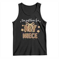 Im Just Here For My Niece Tank Top Gift For Aunt From Niece Leopard