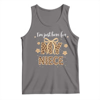Im Just Here For My Niece Tank Top Gift For Aunt From Niece Leopard