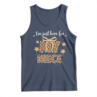 Im Just Here For My Niece Tank Top Gift For Aunt From Niece Leopard