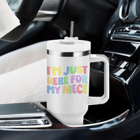 Im Just Here For My Niece Tumbler With Handle Gift For Aunt From Niece