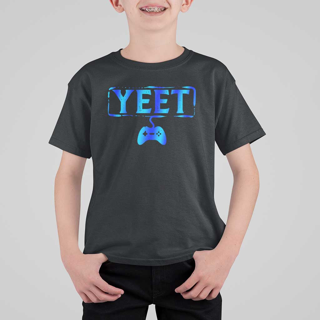 Yeet Gamer T Shirt For Kid Video Game Gaming Funny Saying Quote Slang