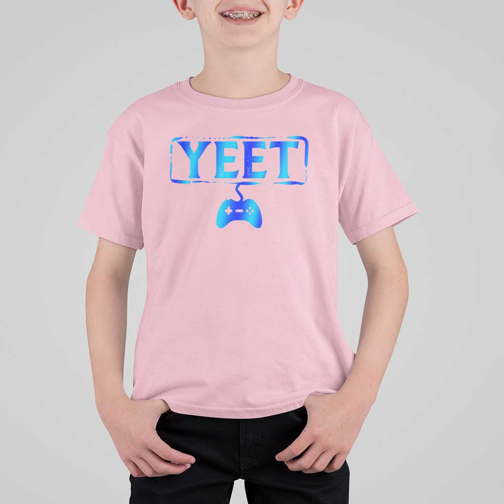 Yeet Gamer T Shirt For Kid Video Game Gaming Funny Saying Quote Slang