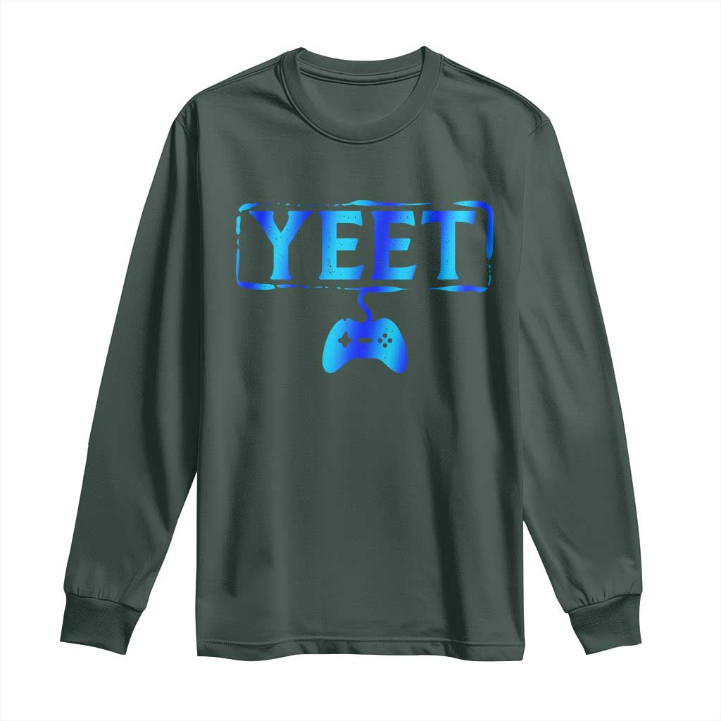 Yeet Gamer Long Sleeve Shirt Video Game Gaming Funny Saying Quote Slang