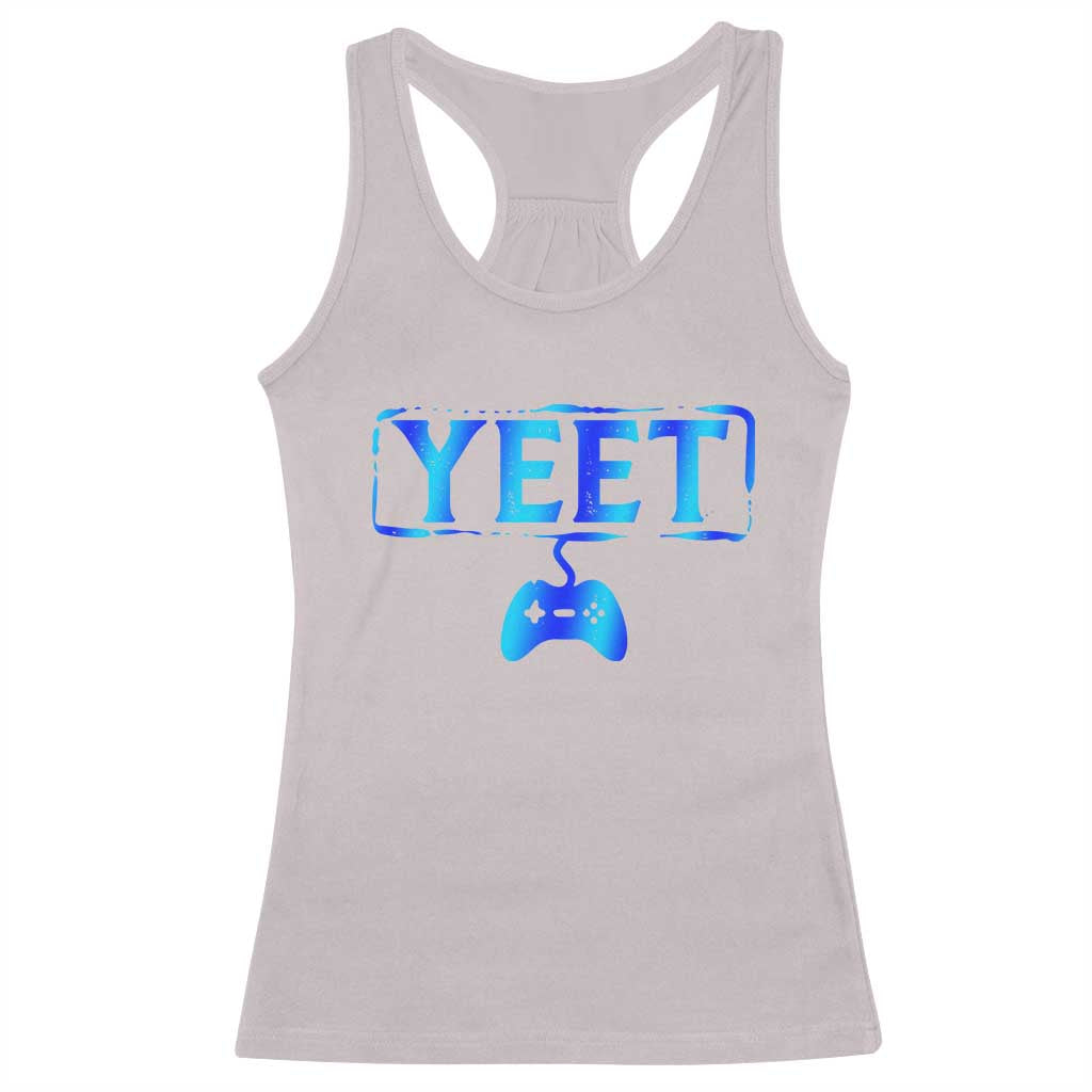 Yeet Gamer Racerback Tank Top Video Game Gaming Funny Saying Quote Slang
