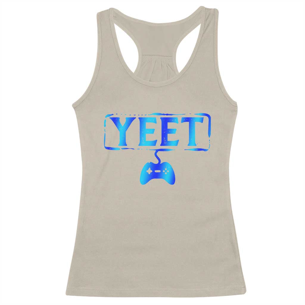 Yeet Gamer Racerback Tank Top Video Game Gaming Funny Saying Quote Slang