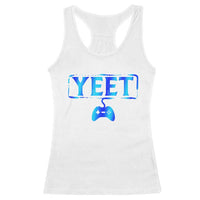 Yeet Gamer Racerback Tank Top Video Game Gaming Funny Saying Quote Slang