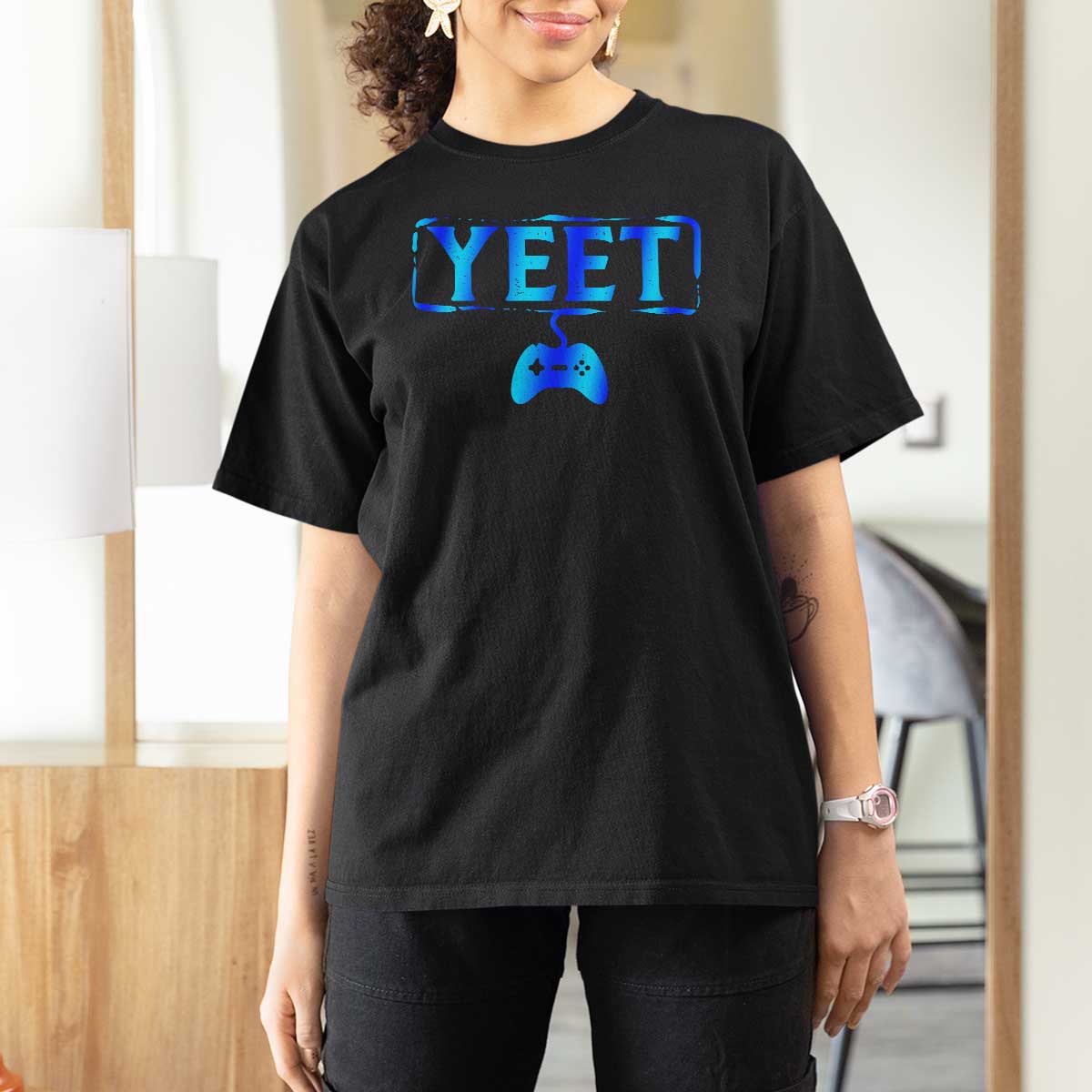 Yeet Gamer T Shirt For Women Video Game Gaming Funny Saying Quote Slang