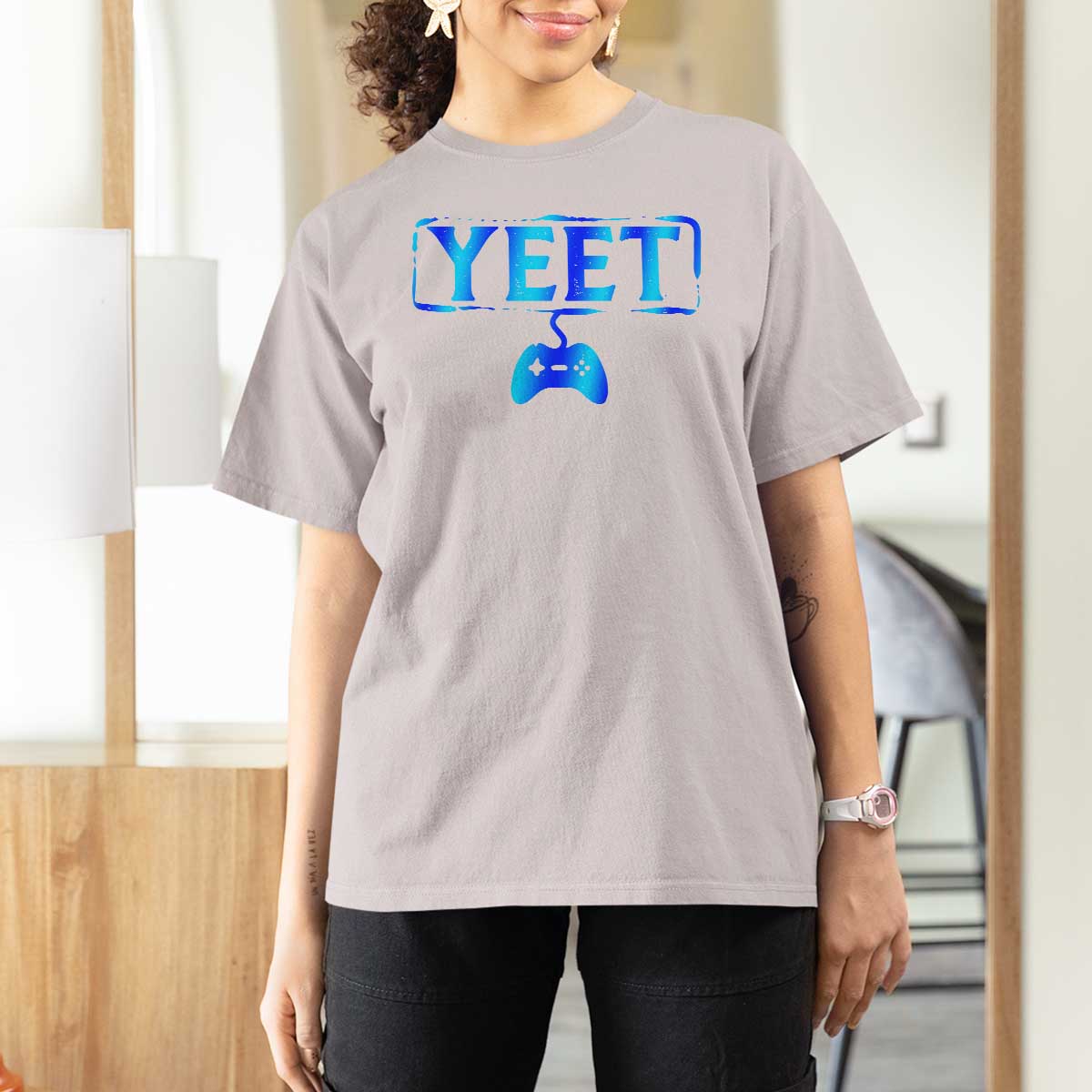Yeet Gamer T Shirt For Women Video Game Gaming Funny Saying Quote Slang