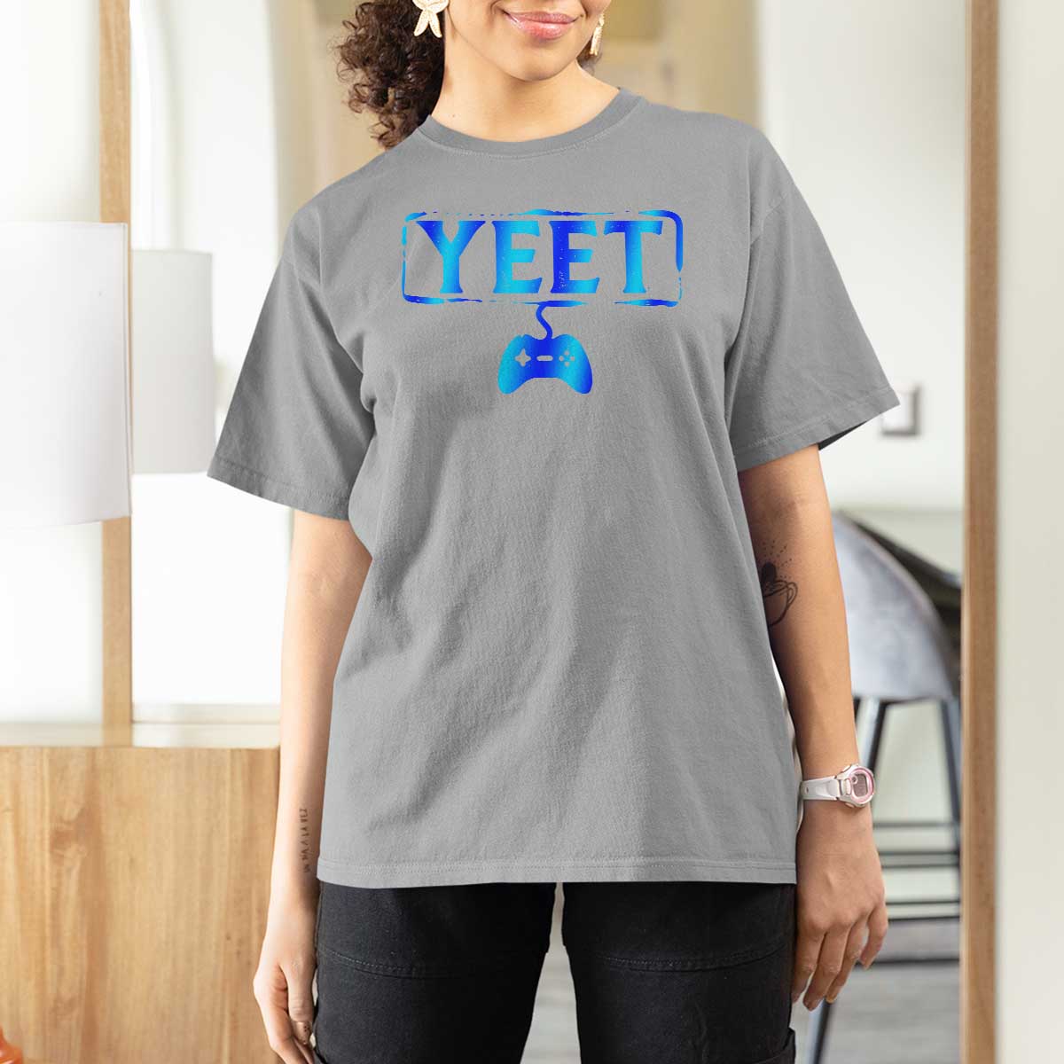 Yeet Gamer T Shirt For Women Video Game Gaming Funny Saying Quote Slang