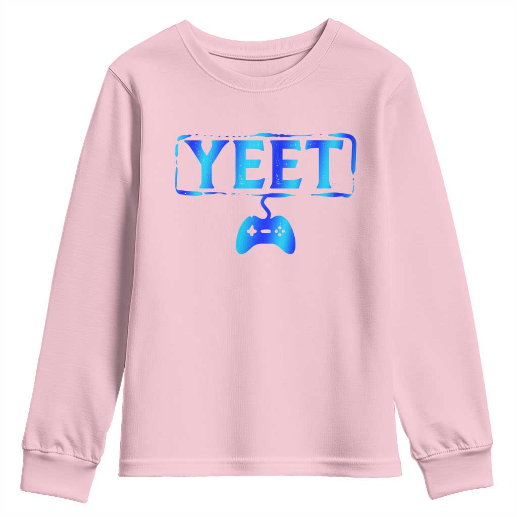 Yeet Gamer Youth Sweatshirt Video Game Gaming Funny Saying Quote Slang