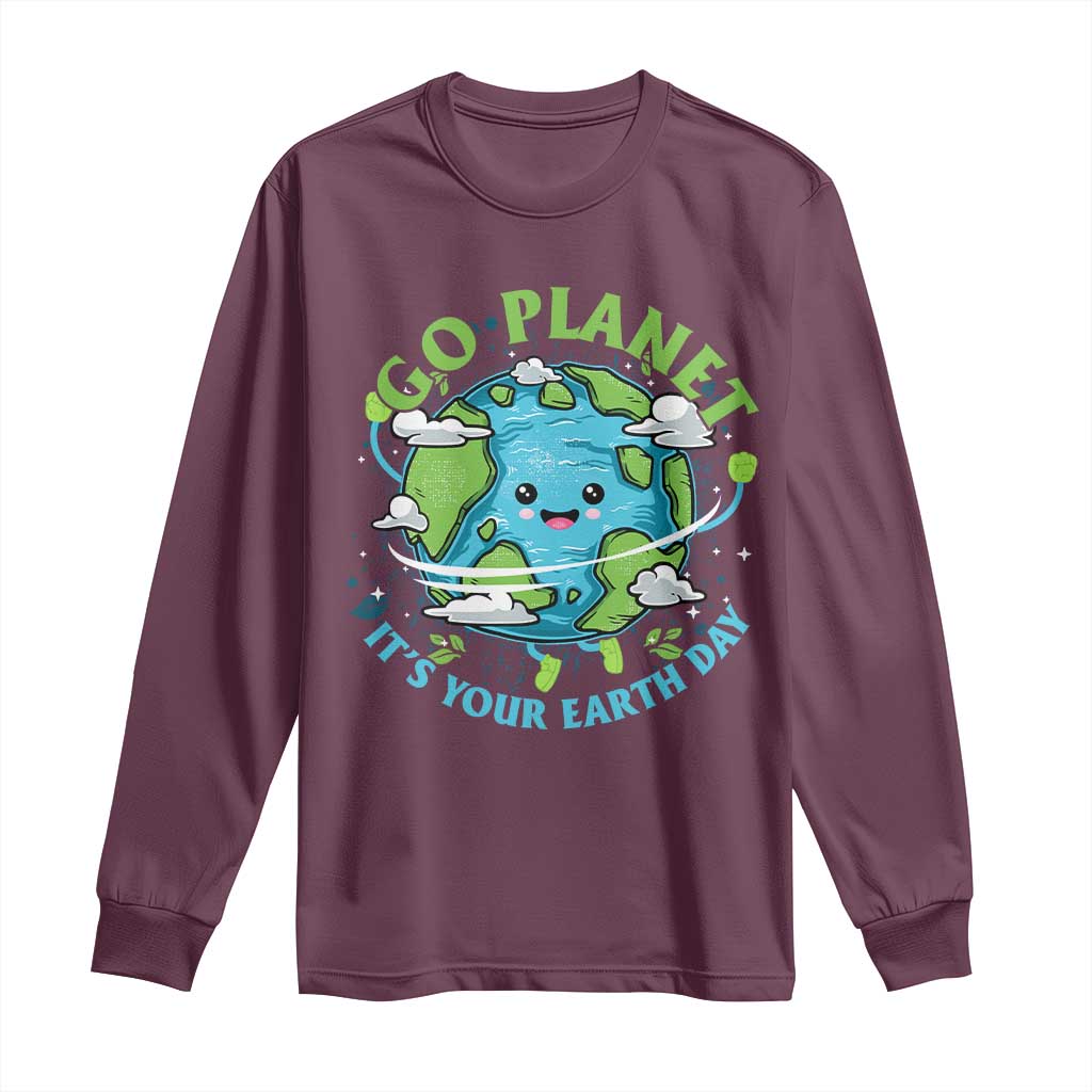 Earth Day Long Sleeve Shirt Save the Planet 2025