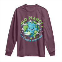 Earth Day Long Sleeve Shirt Save the Planet 2025