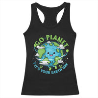 Earth Day Racerback Tank Top Save the Planet 2025