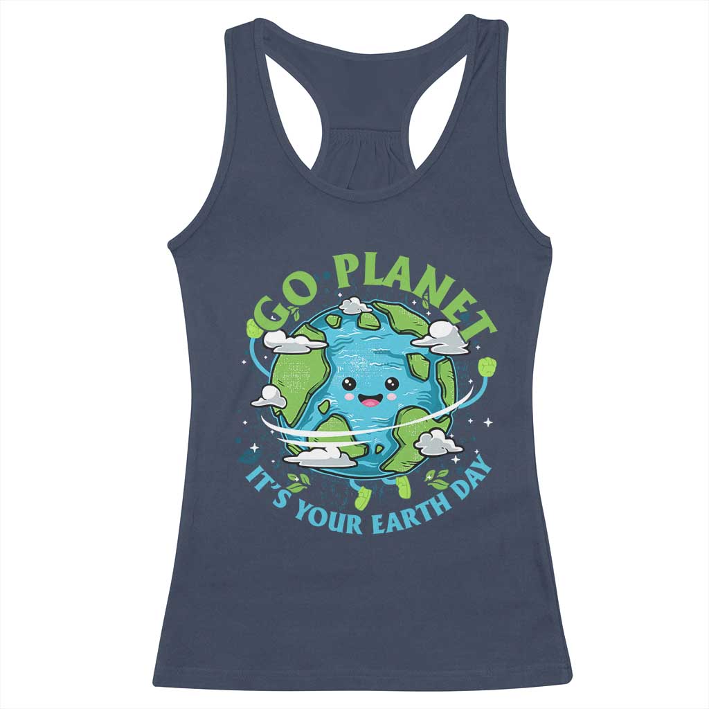 Earth Day Racerback Tank Top Save the Planet 2025