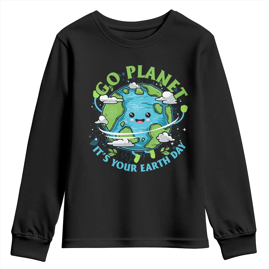 Earth Day Youth Sweatshirt Save the Planet 2025
