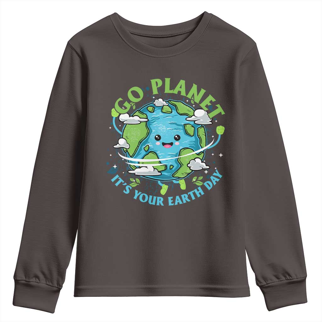 Earth Day Youth Sweatshirt Save the Planet 2025