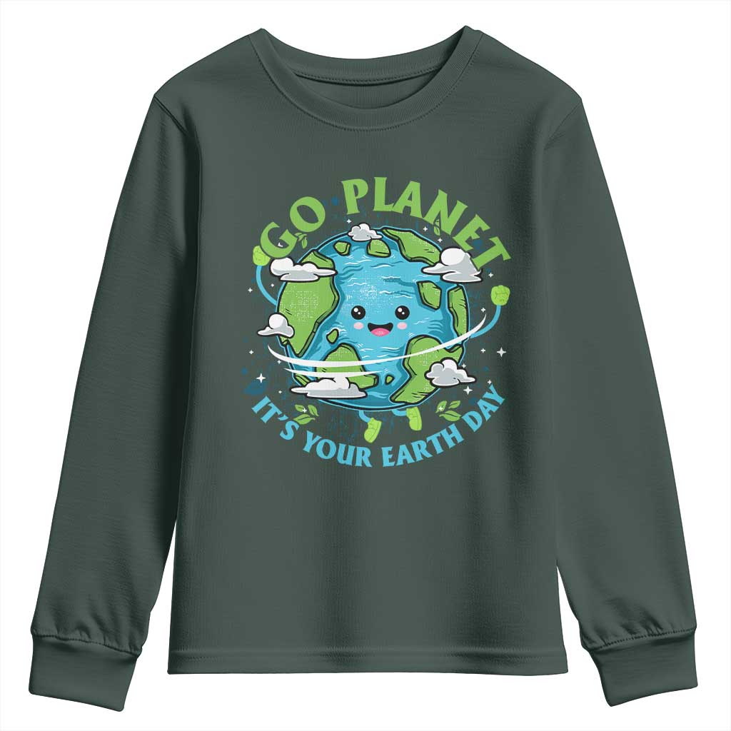 Earth Day Youth Sweatshirt Save the Planet 2025