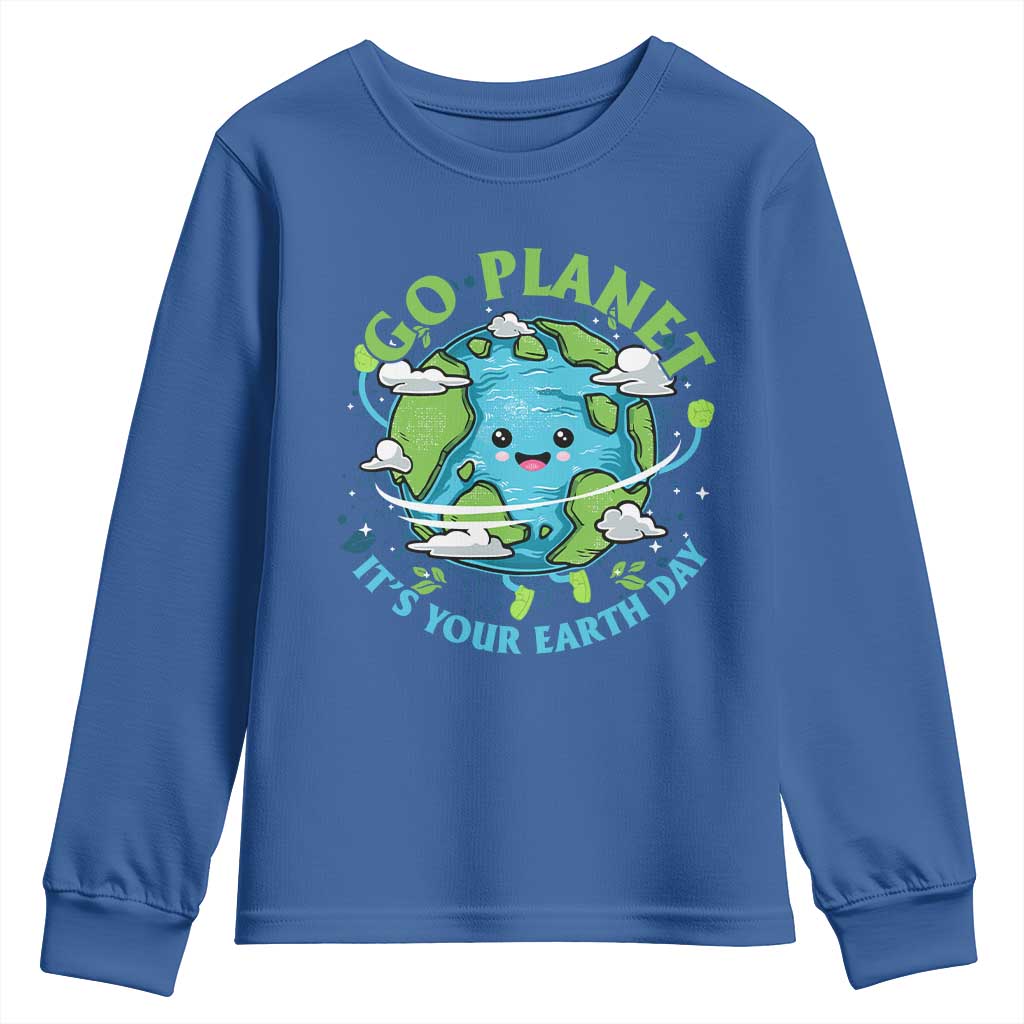 Earth Day Youth Sweatshirt Save the Planet 2025