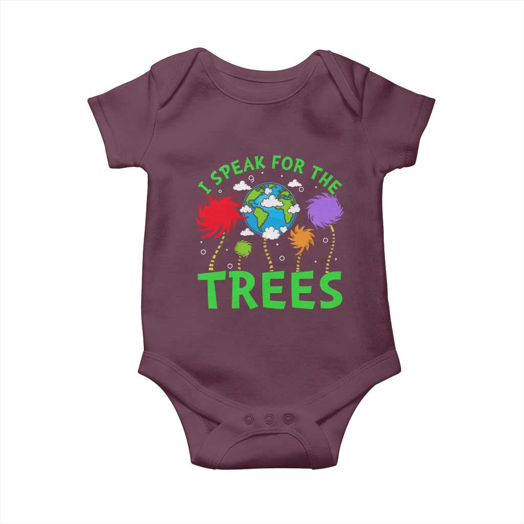 I Speak For Trees Planet Save Earth Day Baby Onesie