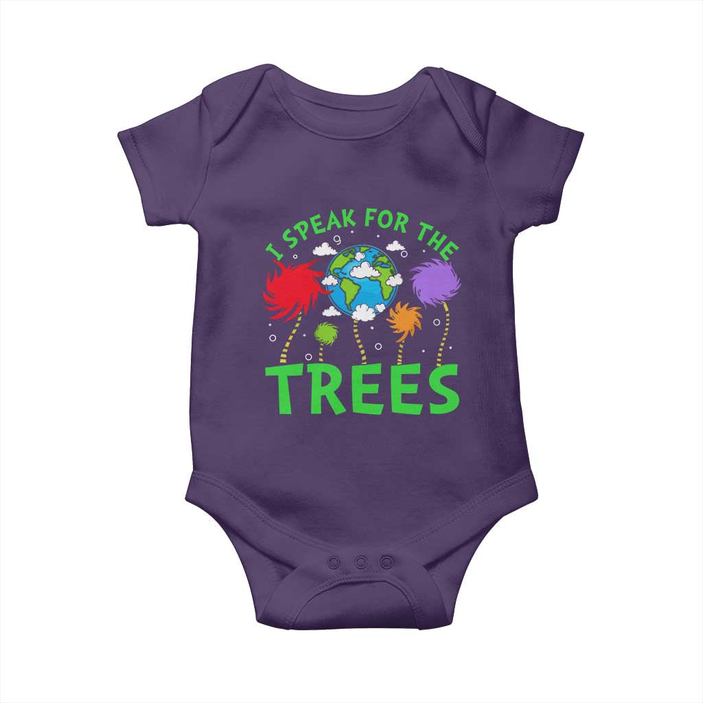 I Speak For Trees Planet Save Earth Day Baby Onesie