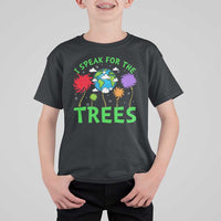 I Speak For Trees Planet Save Earth Day T Shirt For Kid