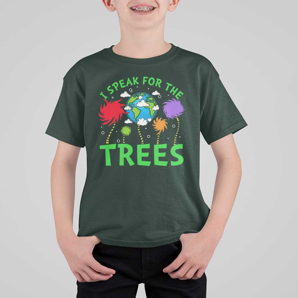 I Speak For Trees Planet Save Earth Day T Shirt For Kid