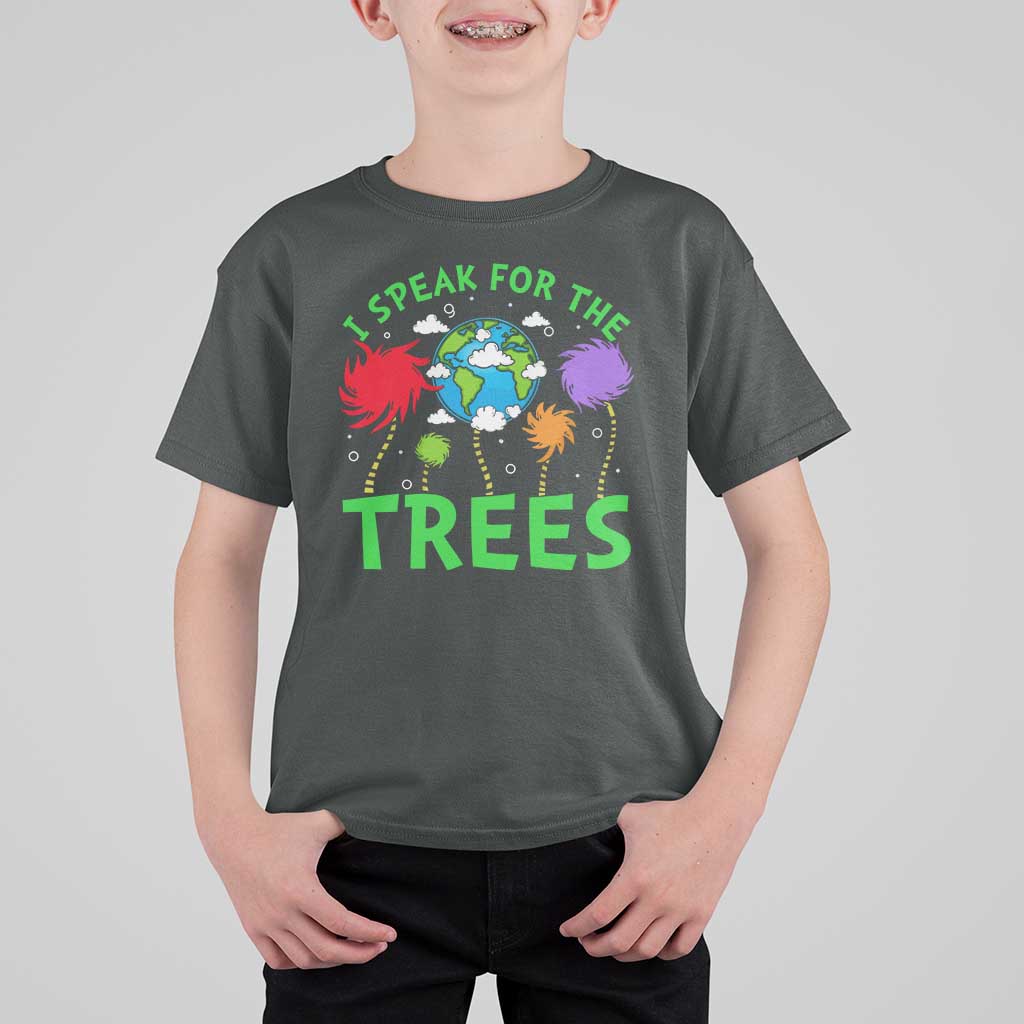 I Speak For Trees Planet Save Earth Day T Shirt For Kid