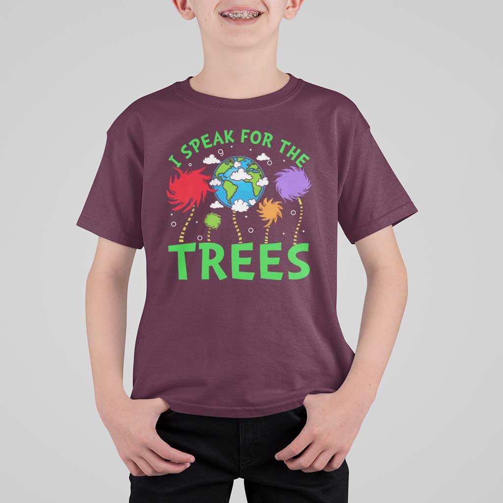 I Speak For Trees Planet Save Earth Day T Shirt For Kid