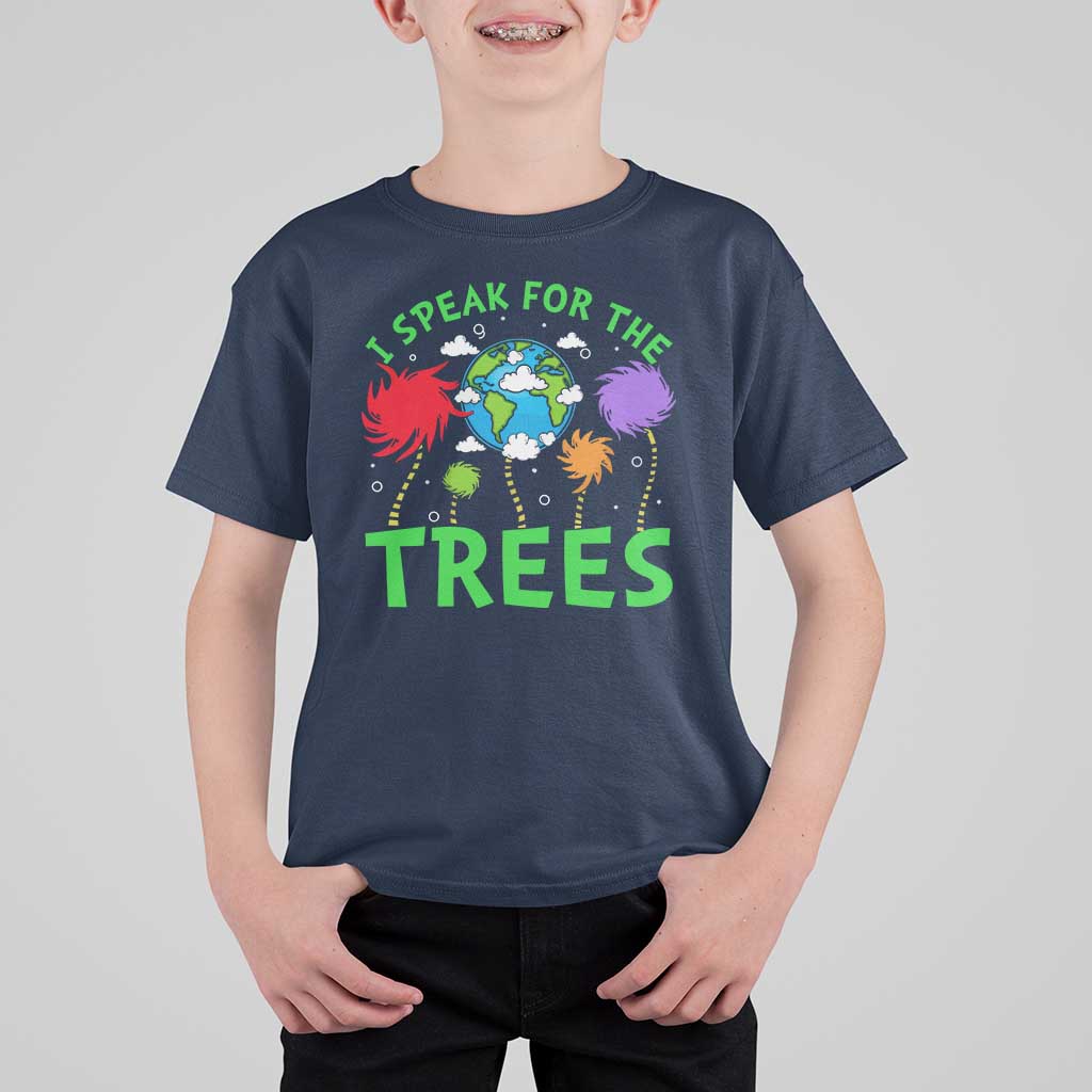 I Speak For Trees Planet Save Earth Day T Shirt For Kid
