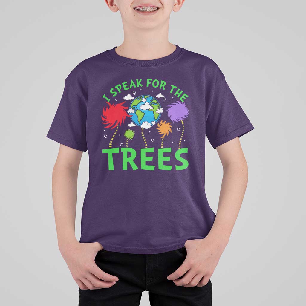 I Speak For Trees Planet Save Earth Day T Shirt For Kid